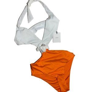NEW Onia One Piece Swimsuit Orange Size Small